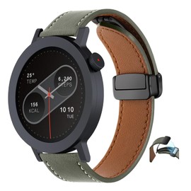 SeNool PU Leather Strap Compatible with CMF by Nothing Watch Pro 2, Men and Women Soft Magnetic PU Leather Replacement Watch Strap Bands - Green