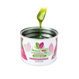 Natural Wax Depilatory - Professional Organic Moisturizer for Gentle Soft Wax Hair Removal on Sensitive Skin (14 oz)