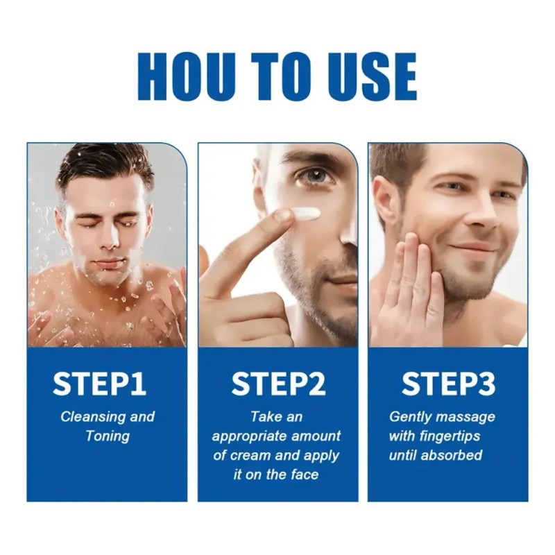 Crema Antiarrugas Suave Y Desmaquillante Facial Para Hombres