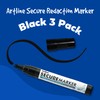 Artline Secure Marker Redacting Pen | Blackout Marker | Blacks