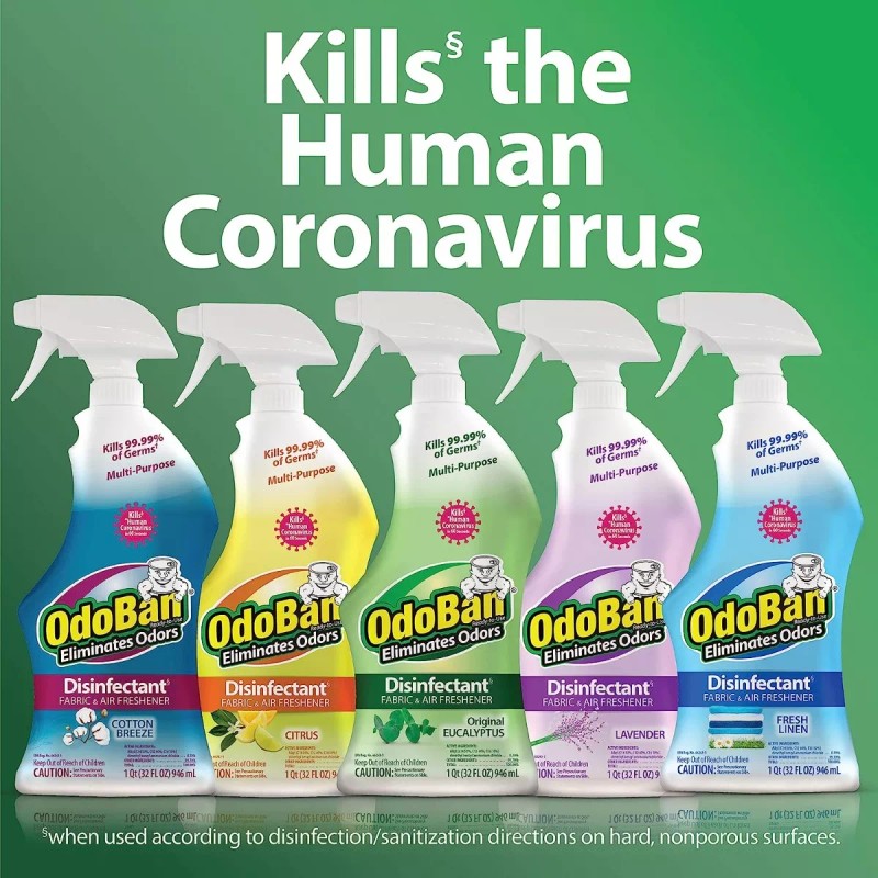 Odoban 2 Pack Limpiador Odoban Odo Ban Elimina Olores Y