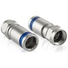 POPPSTAR 50x SAT F-Quick Mount Connectors, F-Compression Connector for Coaxial