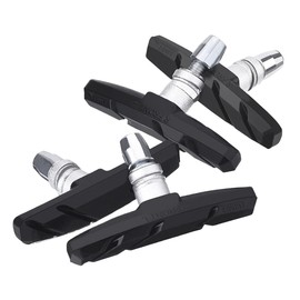 VERISSY Brake Shoes Set of 4 V Brake Pads Bicycle Cross Bike Mountain Bike Front and Rear 4 Piece Set