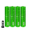 Nraonrn 4 Pack NI-MH AAA Rechargeable Battery for Panasonic, 1.2V