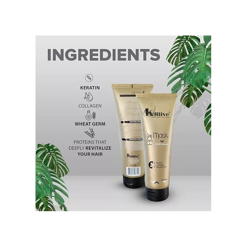 KALIVE Hair Mask for Deep Hydration & Repair - 8