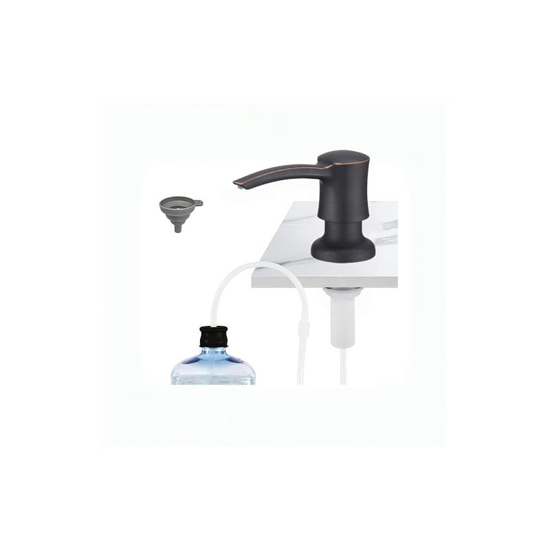 Commercial Built in Soap Dispenser for Kitchen Sink(Oil Rubbed Bronze),Stainless