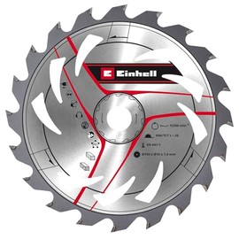 Original Einhell Circular Saw Blade 150 x 16 (Saw Accessories, Diameter 150 mm, Intake 16 mm, 20 Set Teeth, Cutting Width 1.6 mm, Carbide Tipped for Cordless Hand Circular Saws)