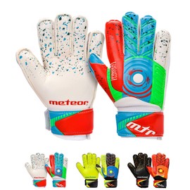Meteor defence football goalkeeper gloves for children, player gloves, men's football gloves, women's goalkeeper gloves, protect the fingers, white