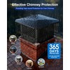 Chimney Cap 14x14 Inch Square Cover: All Weather Easy Assembly