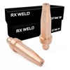 RX WELD 2-3-101 Acetylene Cutting Torch Tips, Fit V-Style Light/Medium