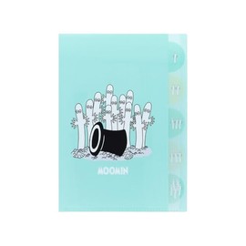 Sunstar Stationery S2174154 Moomin Clear File, 5 Pockets, Summer, 2025