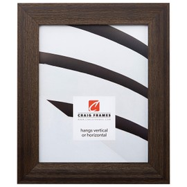 Craig Frames 1.5DRIFTWOODBK 20x20 Picture/Poster Frame, Wood Grain Finish, 1-1/2-Inch Wide, Distressed Black