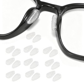 Eyeglass Nose Pads 10 Pairs Silicone Anti-Slip Stick-On Airbag Pads Adhesive Nose Grip for Glasses, Sunglasses