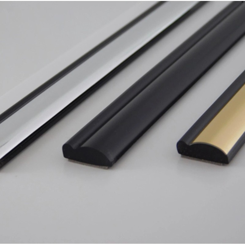 Trim Gard Black & Chrome 1/2" x 20' Universal Trim-Gard