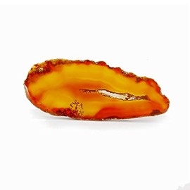 Mineral Import Braungefärbte Achatscheibe, mittelgross