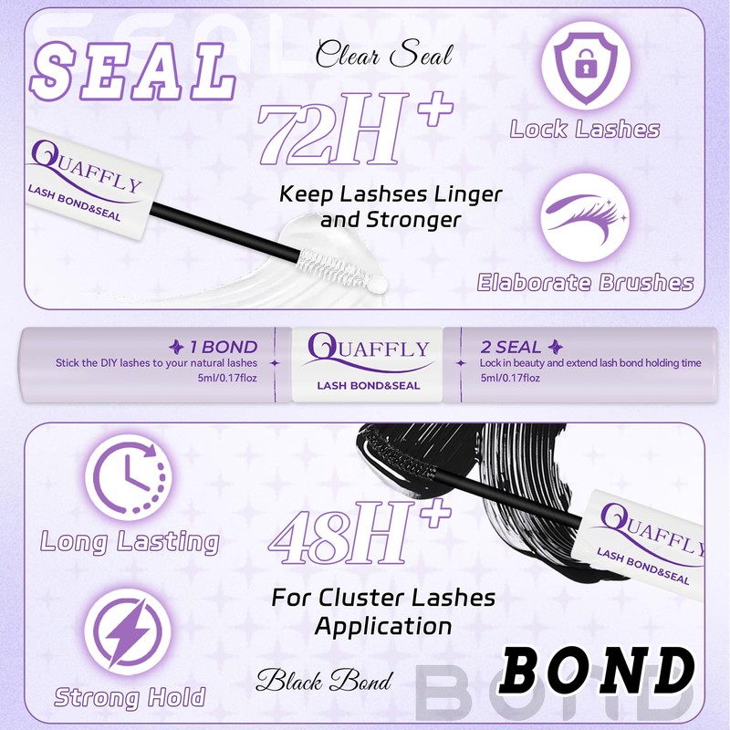 Lash Clusters Kit 720Pcs 60D+80D Natural Cluster Eyelash Extensions Individual