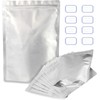 Giitoo Aluminum Rice Bag with Zipper Closure Blackout Bag Rice