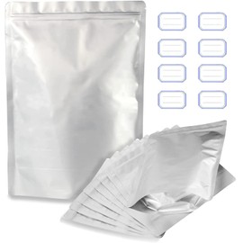 Giitoo Aluminum Rice Bag with Zipper Closure Blackout Bag Rice Storage Bag (XL (11.0 lbs (5 kg) Rice Bag x 3)