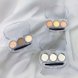투명 3구 립스틱 소분 용기 케이스 립밤 팔레트 공용기 1개 Transparent 3-Grid Lipstick Container Case Lip Balm Palette Shared Device 1 Piece