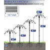 Upgrade 4-Hook Shepherds Hooks for Outdoor with Plastic Tube, 92"