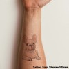 'French Bulldog Puppy' Temporary Tattoo - Water Resistant, Skin-Safe, Non-Toxic