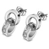 Lotus Style Earrings Silver LS1981-4/1 Stainless Steel Women's Stud Earrings