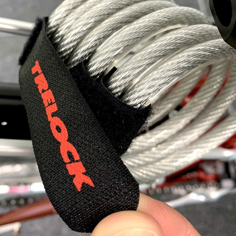 TRELOCK SK110 BK Coil Cable Lock 0.3 x 70.9 inches