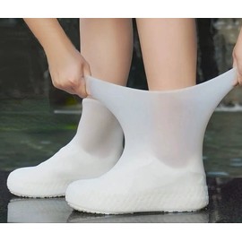 Latex Waterproof Rain Shoe Covers for Work Cover 3ea