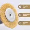 Wire Brush Drill, 12-Piece Brass Brush, Wire Brush Set with