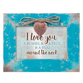 Cottage Garden I Love You a Bushel and a Peck Teal Wood Locket Jewelry Music Box Plays Tune You are My Sunshine