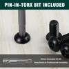 #10-24 x 1/2" Button Head Torx Security Screws, 304 Stainless