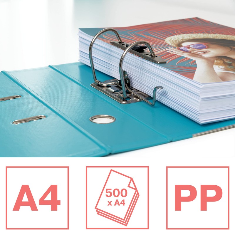 Esselte Lever Arch File, 500 Sheet Capacity, 82mm Spine, Lightweight