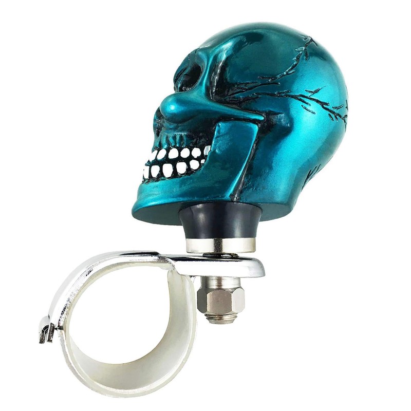 Abfer Car Steering Wheel Suicide Control Knob Skull Shape Power
