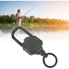 Llavero Retráctil, Magnético con Alambre de Acero Inoxidable y Hebilla Fácil Extracción Mosquetón para Hombres Mujeres Viajeros Oficina al Aire