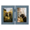 Frametory, 4x6 Double Picture Frame Hinged 2 Photos Frame Collage,