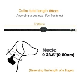 Collar de Adiestramiento de Perros Eléctrico Teledirigido Color Negro Savefree
