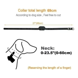 Collar de Adiestramiento de Perros Eléctrico Teledirigido Color Negro Savefree