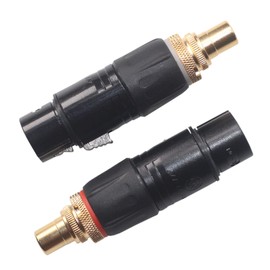 ANTOP ANTENNA KK MA-ZA 3pin XLR Female to RCA Female Adapter, XLR to RCA Converter Gender Changer Audio Coupler Connector. MA-ZA (4 Pack)