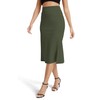 EXCHIC Women's Stretch Office Fishtail Pencil Skirts Casual High Waist
