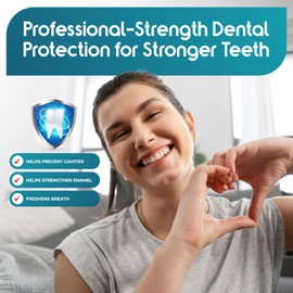 ioRinse AC Anticavity Fluoride Mouthwash - Alcohol-Free Molecular Iodine Mouth Wash Fights Tooth Decay & Protects Enamel - Safe Mint Rinse for Sensitive Mouths - Potent Bad Breath Protection