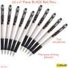 10 x 0.7mm Tip Ball Pen DOLLAR Note BLACK Click