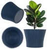 KADAX Small Plastic Flower Pot, Succulent and Herb Planter, Modern
