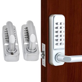 Garosa Keyless Entry Door Lock Mechanical Combination Code Lock Keypad Security Lock with Double Sided Keypads Outdoor Gate Lock for Fences Exterior Doors