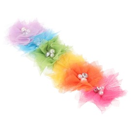 FOMIYES Colorful Hairband Flower Decor Elastic Mesh Design for Girls for Parties and Daily Wear Vibrant and Fun Hair Accessories for Boy Girl