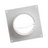 100mm / 4 Inch Duct Connector with Flange and Backdraft