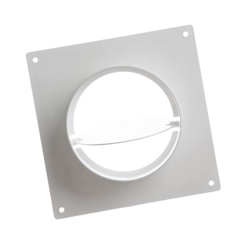 100mm / 4 Inch Duct Connector with Flange and Backdraft