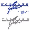 Karmann Ghia Stickers (3) Emblem Logo Badge Script