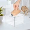 Mineup Acrylic Donation Box Lockable, Lockable Donation Box with Lock,