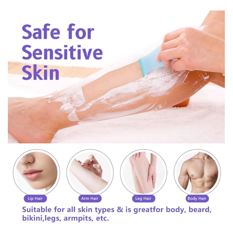 Crema De Depilación Corporal Para Pieles Sensibles, 1 Unidad