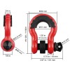 2 Pack 3/4\" D-Ring Shackle 62832 Lbs (28.5 Ton) Break
